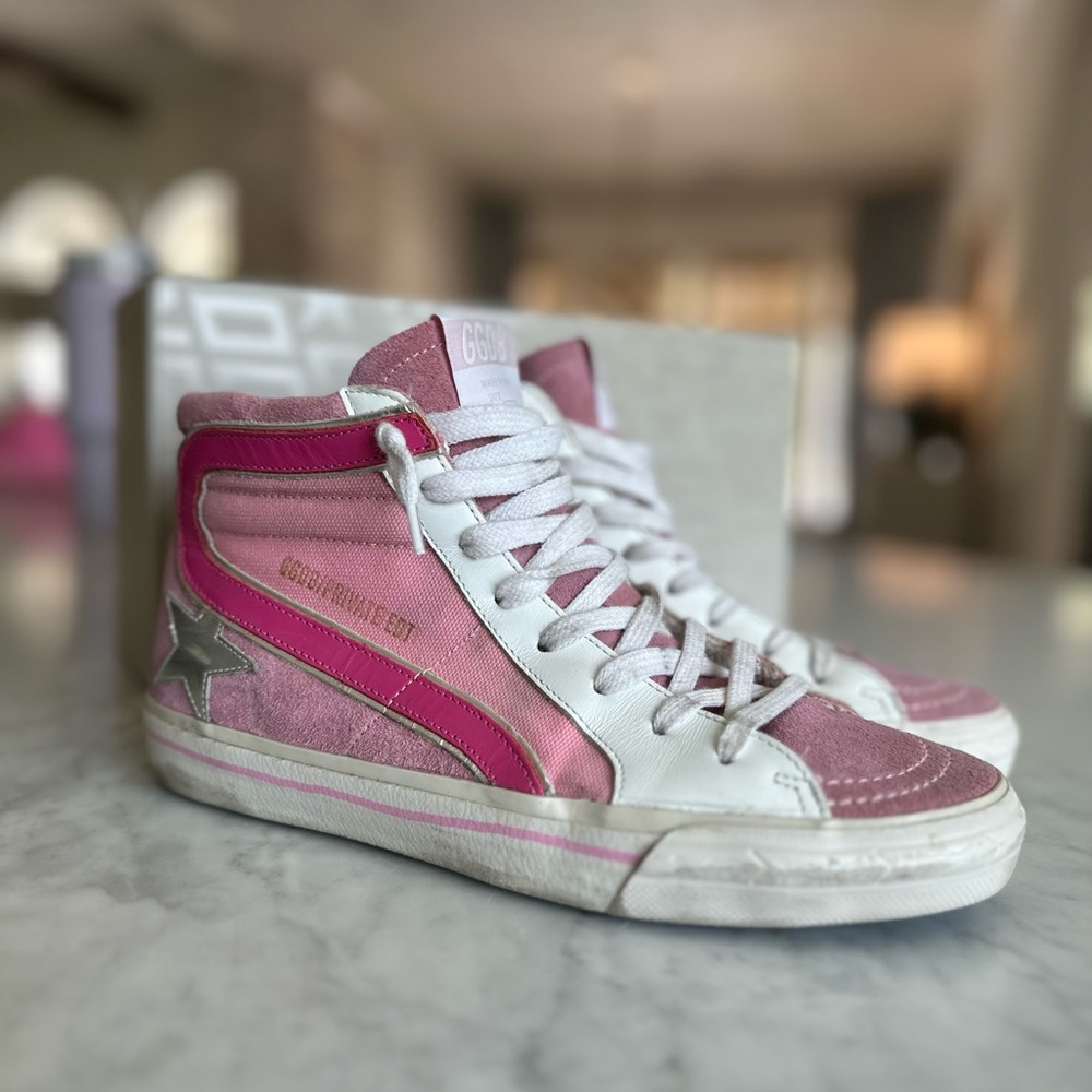 Limited Edition Golden Goose Slide High Top.